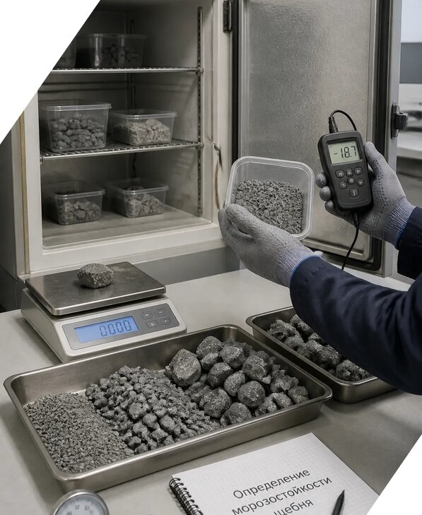 Определение морозостойкости щебня в Калининграде от 3541 р. | ЭкспертизаРоссия